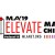 Logo for the 2019 Medical Library Association annual meeting in Chicago reflecting the theme "Elevate"
