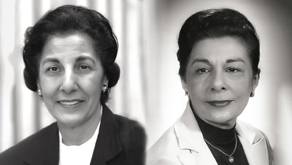 Photo of Selma DeBakey (left, 1915-2013) and Lois DeBakey, PhD (right, 1920-2016).